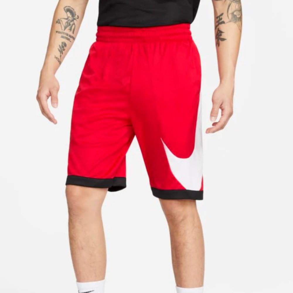NIKE HBR Basketball Moisture Wicking Shorts DH6763-657 Red Men's MEDIUM